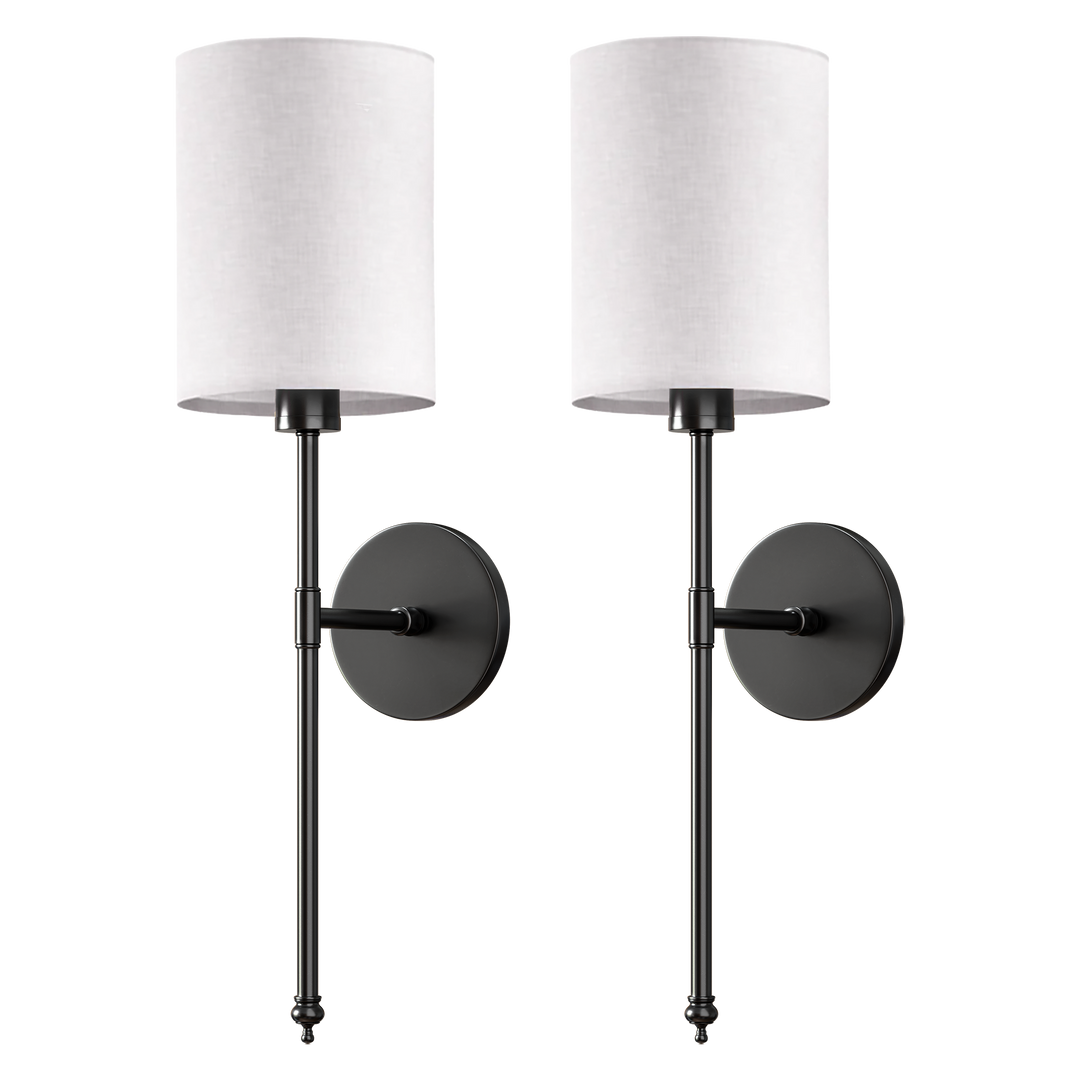 DRAHTLOSE ZYLINDRISCHE WANDLEUCHTEN (2ER-SET)