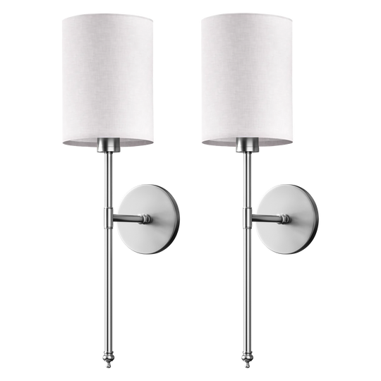 DRAHTLOSE ZYLINDRISCHE WANDLEUCHTEN (2ER-SET)