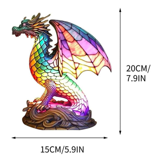 LeuchtDrache – Handgefertigte LED Drachenlampe