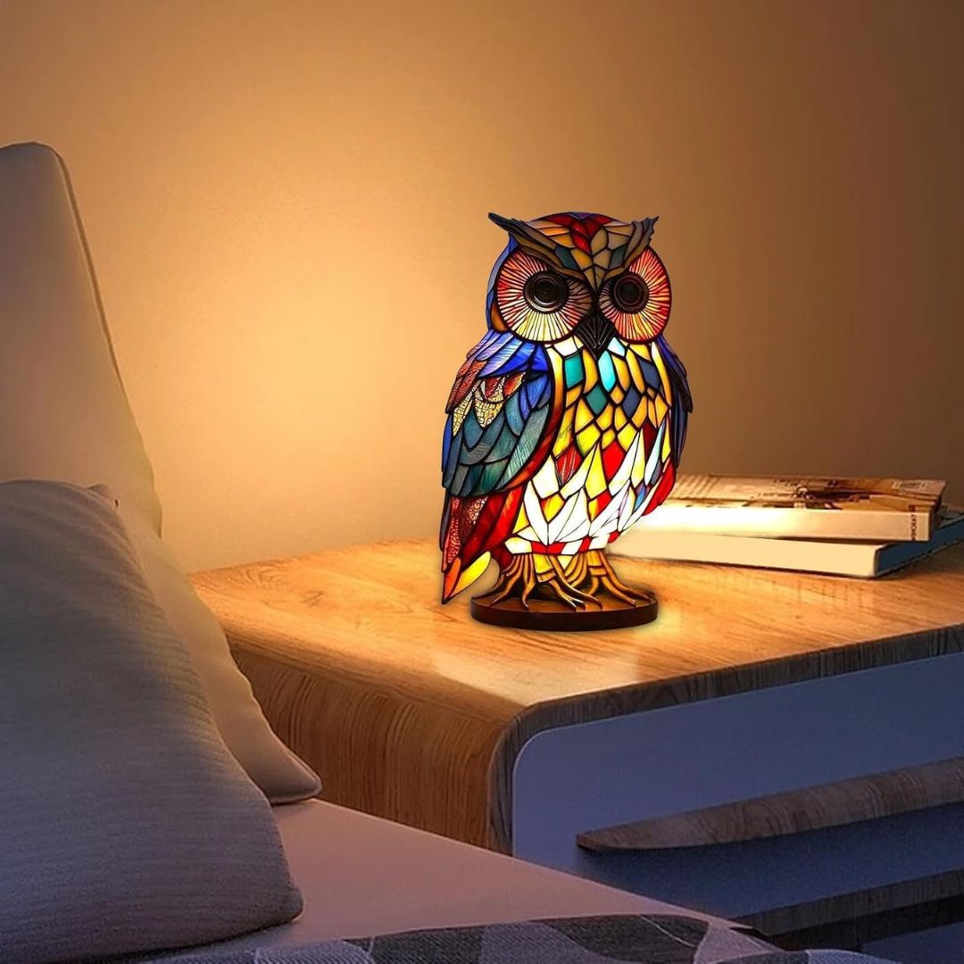LeuchtEule – Handgefertigte LED Eulenlampe von Lampen-Atelier
