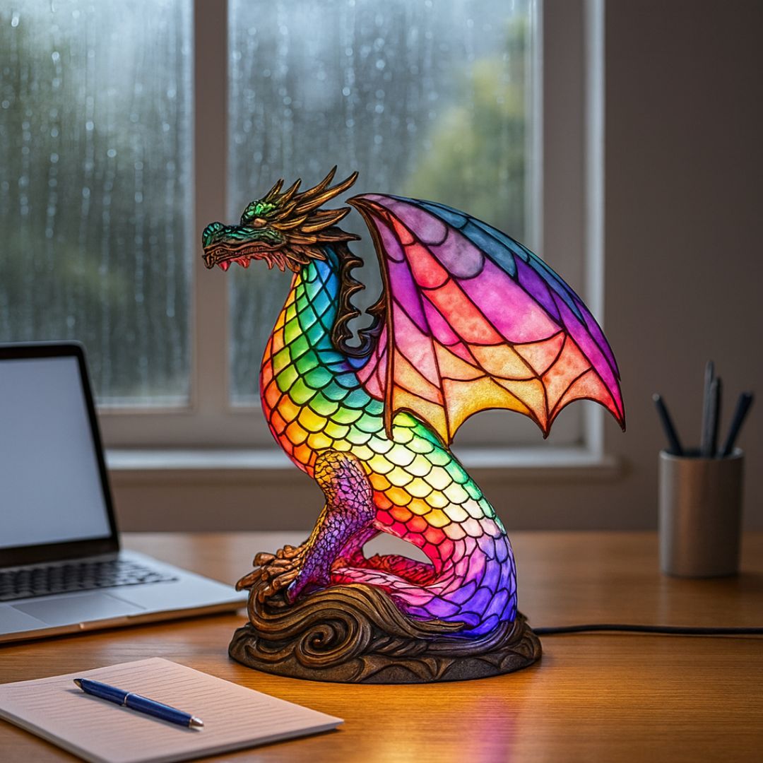 LeuchtDrache – Handgefertigte LED Drachenlampe