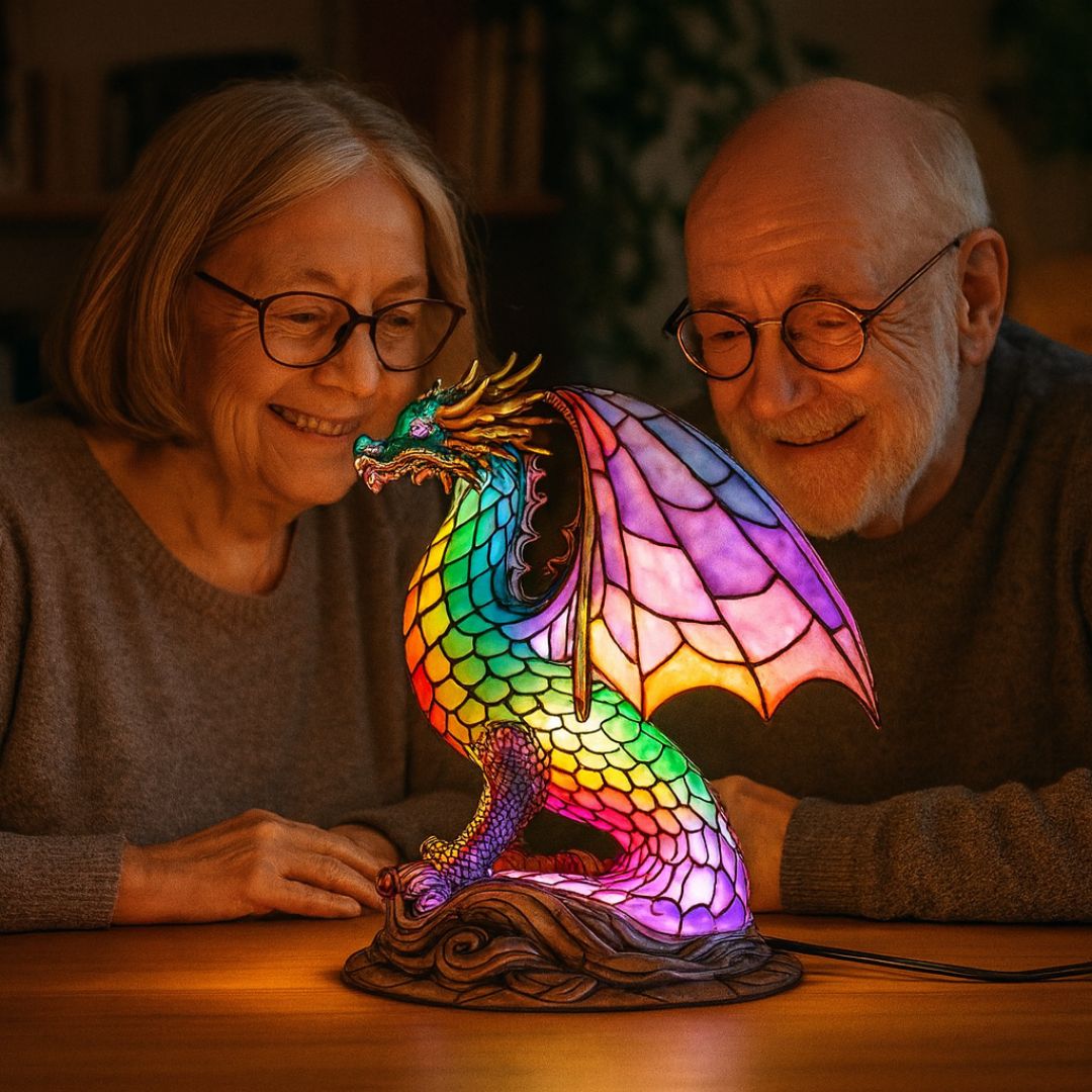 LeuchtDrache – Handgefertigte LED Drachenlampe