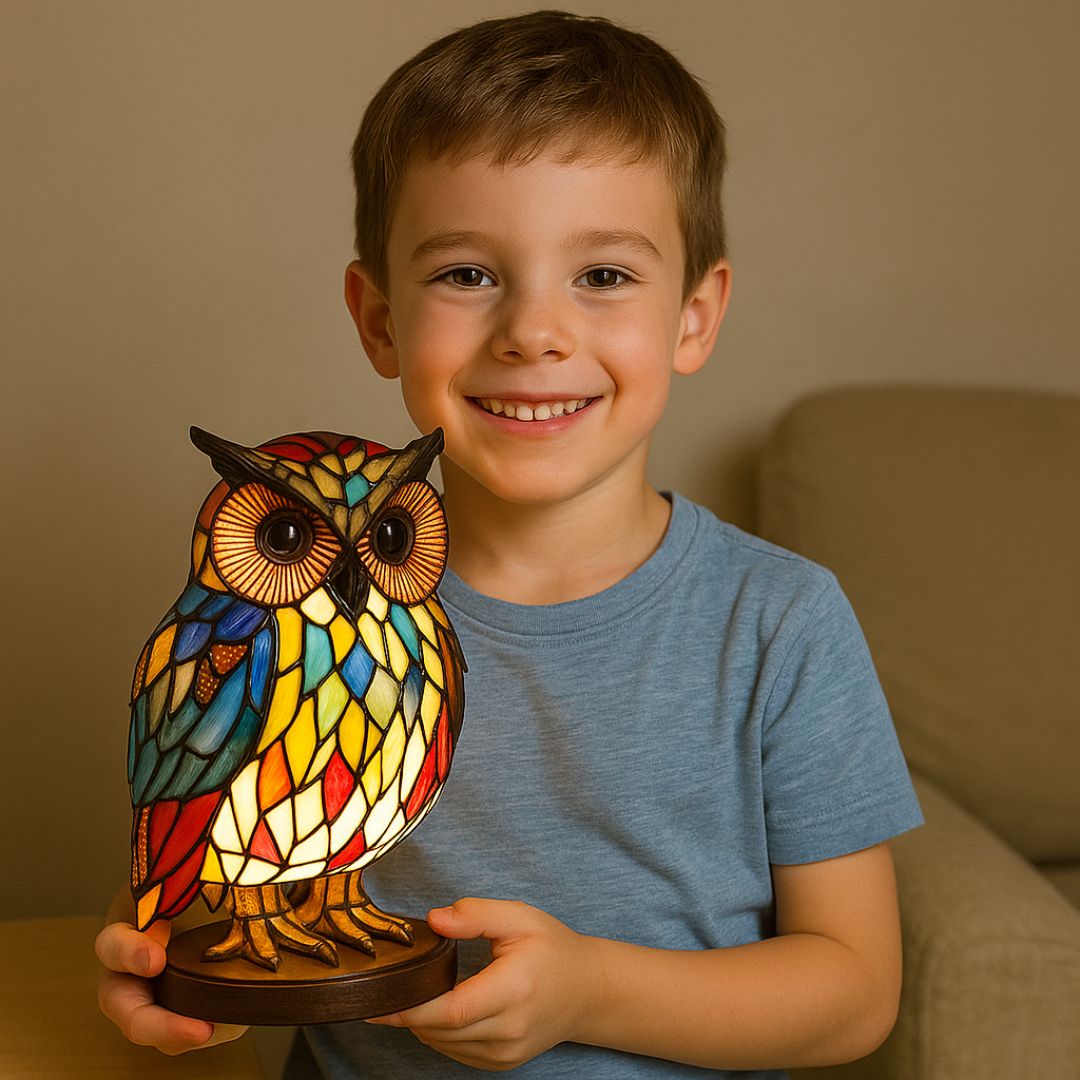 LeuchtEule – Handgefertigte LED Eulenlampe von Lampen-Atelier