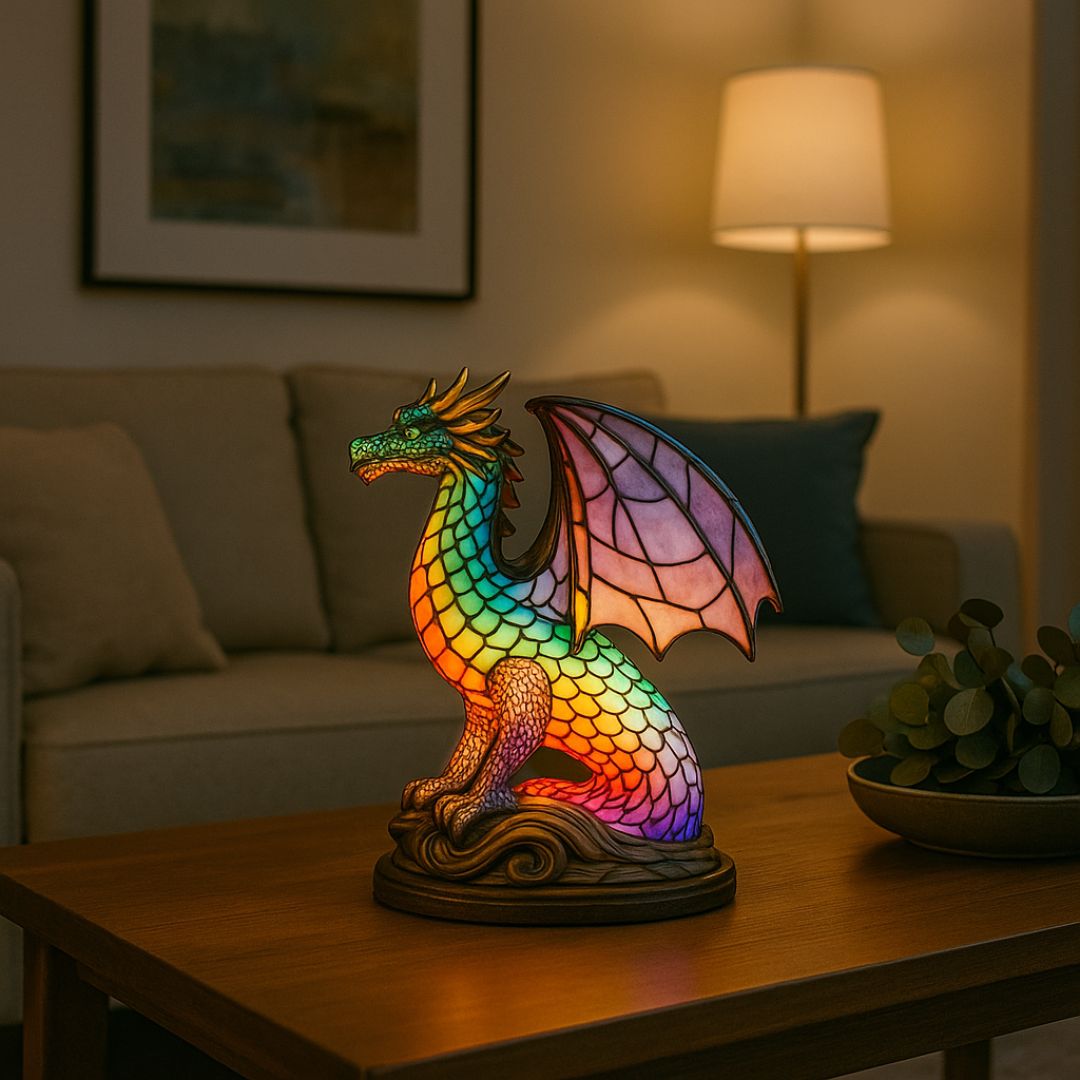 LeuchtDrache – Handgefertigte LED Drachenlampe