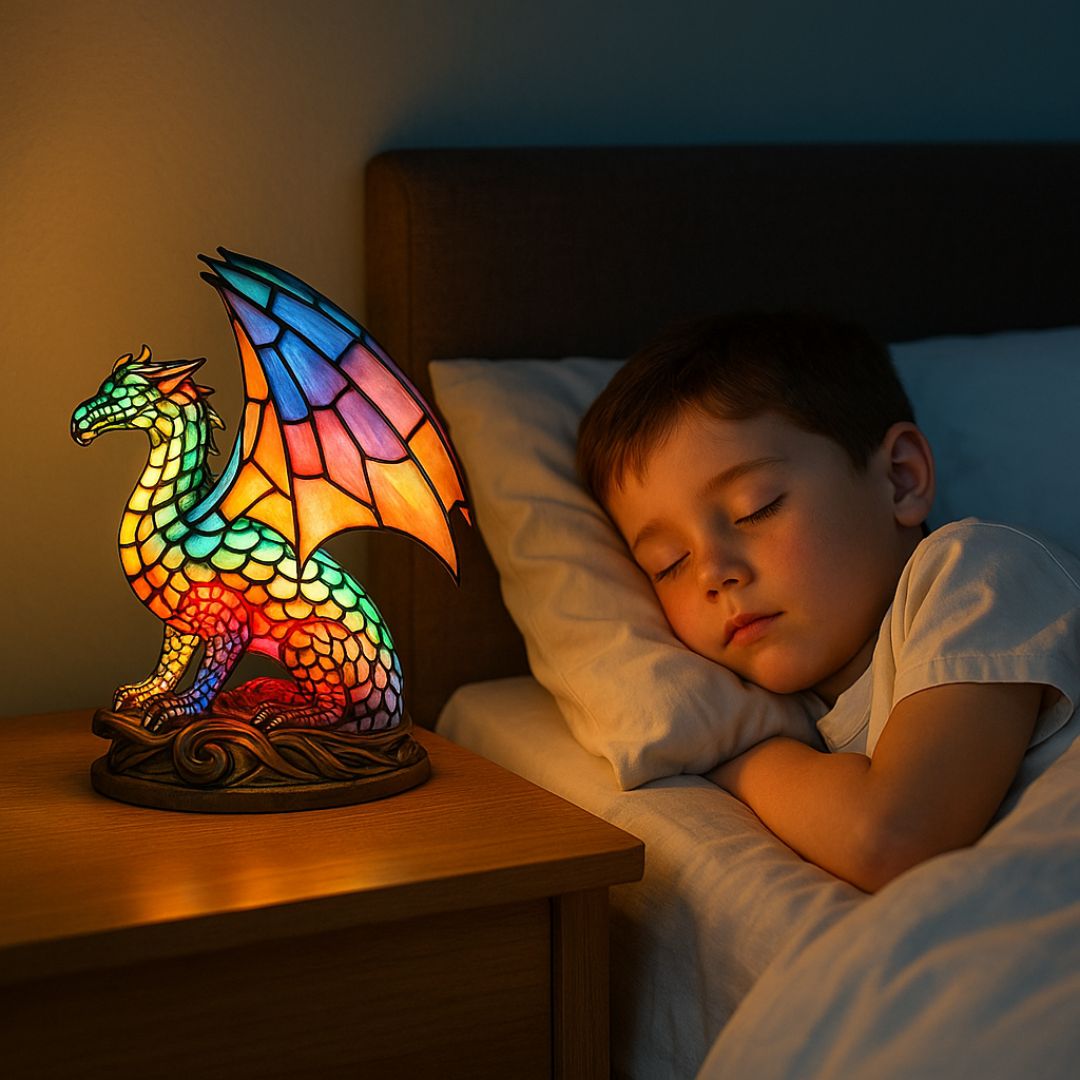 LeuchtDrache – Handgefertigte LED Drachenlampe