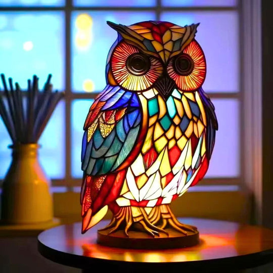 LeuchtEule – Handgefertigte LED Eulenlampe von Lampen-Atelier