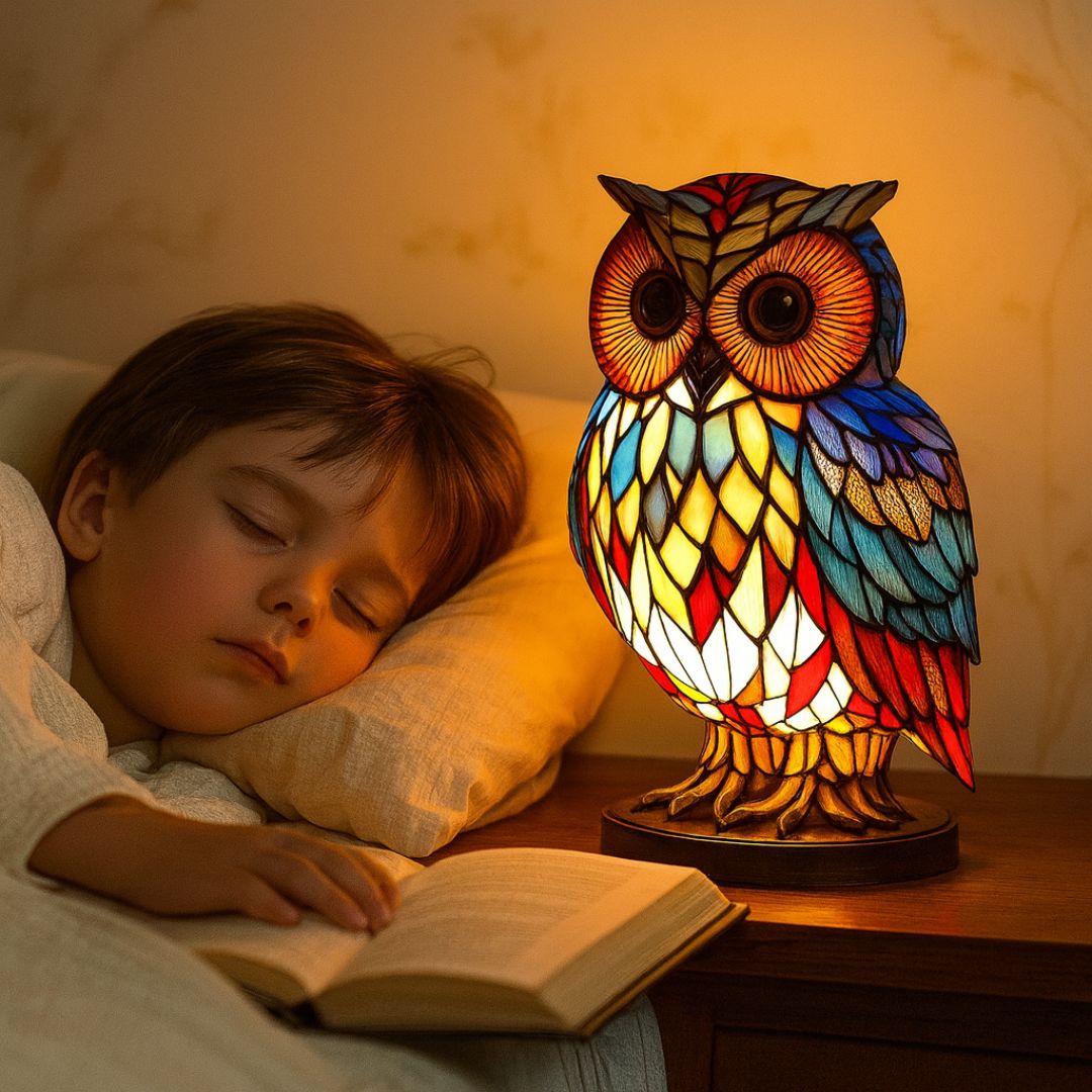 LeuchtEule – Handgefertigte LED Eulenlampe von Lampen-Atelier