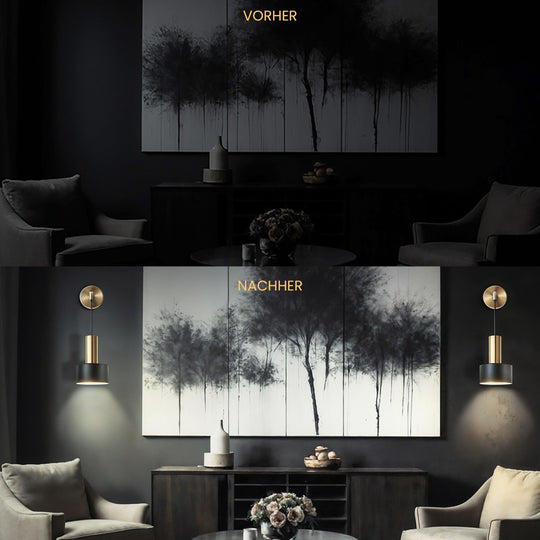 GLOWDROP DRAHTLOSE WANDLEUCHTEN (2ER-SET + 2 GLÜHBIRNEN GRATIS)