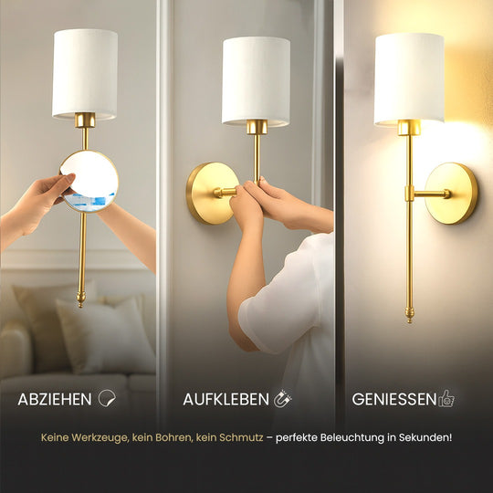DRAHTLOSE ZYLINDRISCHE WANDLEUCHTEN (2ER-SET)