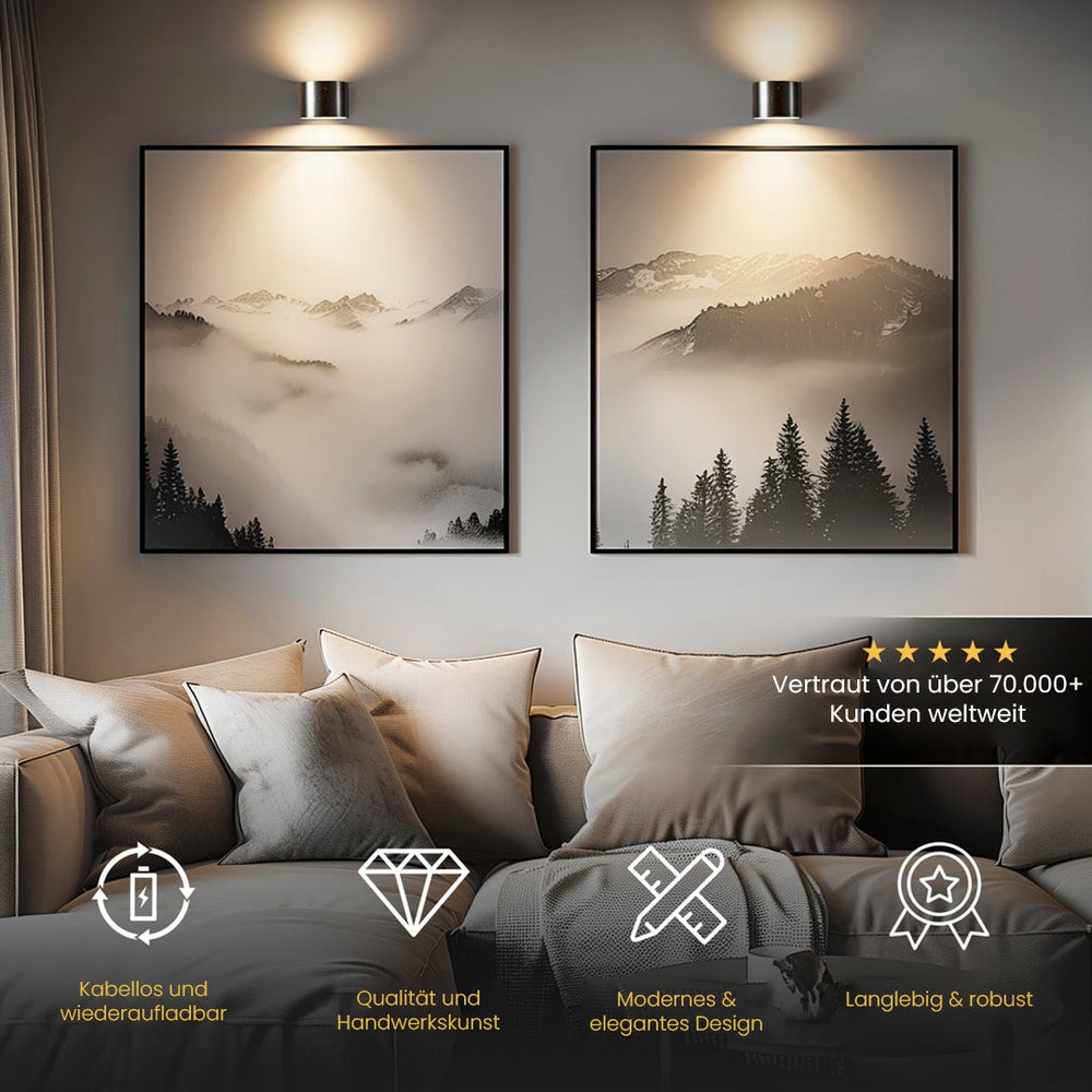 DRAHTLOSE LED-WANDLEUCHTEN