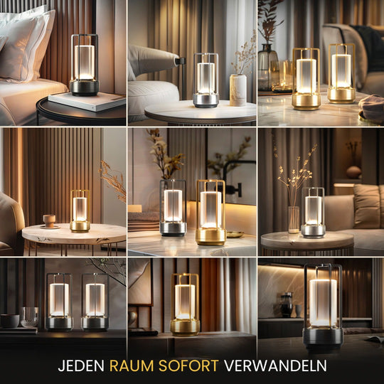 KRISTALL-TISCHLAMPE