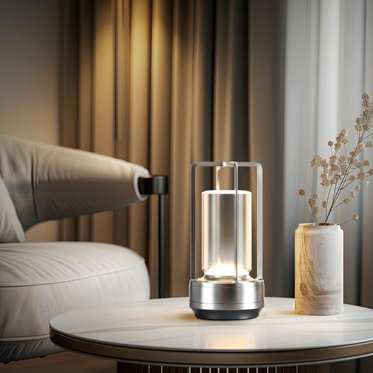 KRISTALL-TISCHLAMPE