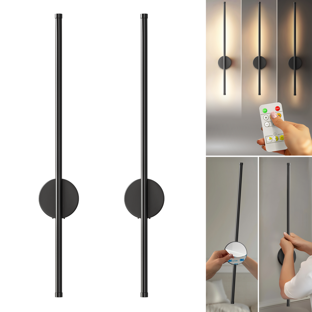 MODERNE WANDLEUCHTEN OHNE KABEL (2ER-SET)