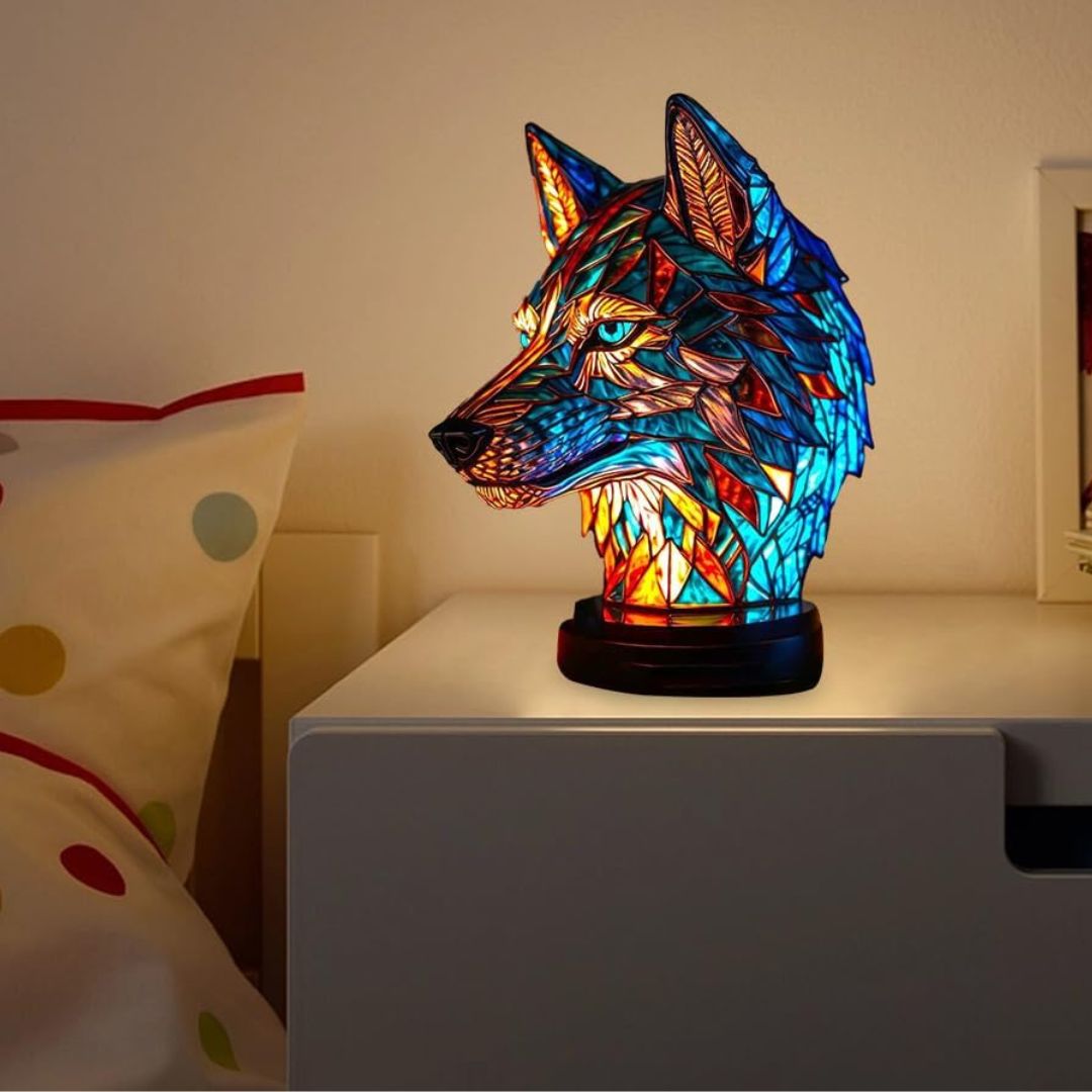 LeuchtWolf – LED Wolfslampe von Lampen-Atelier