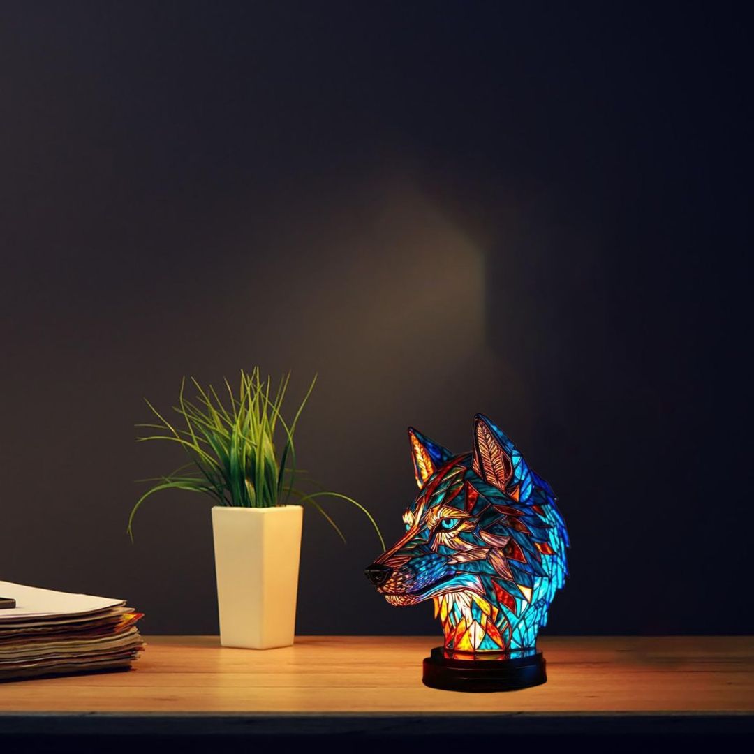 LeuchtWolf – LED Wolfslampe von Lampen-Atelier