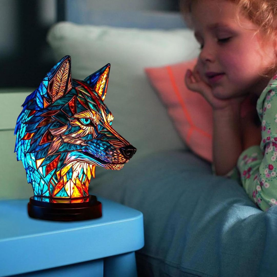 LeuchtWolf – LED Wolfslampe von Lampen-Atelier