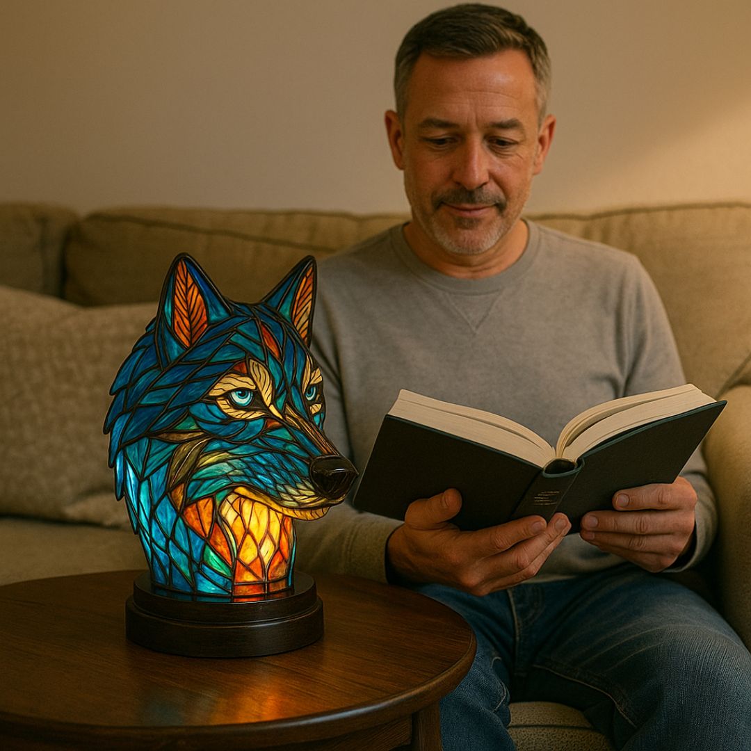LeuchtWolf – LED Wolfslampe von Lampen-Atelier