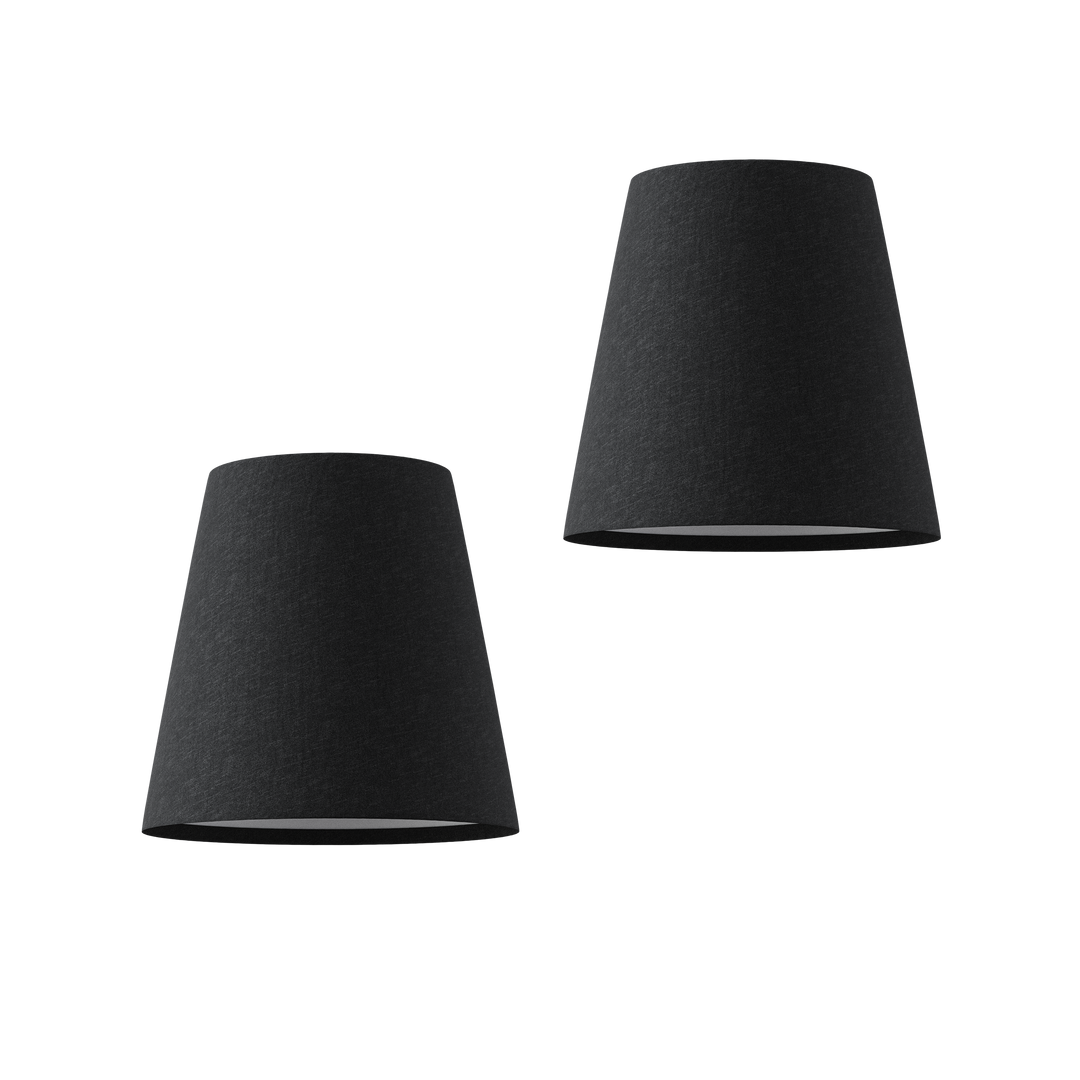 Schwarze  Lampenschirm (2er-Set)